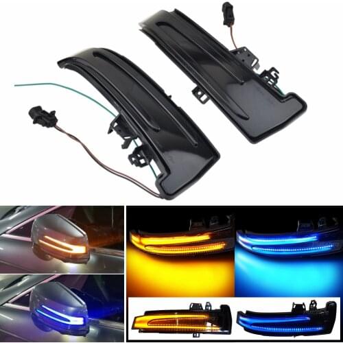 Dynamic LED Rearview Mirror Indicator Light For Mercedes Benz W176 W246 W212 W204 CLA C117 GLA GLK W221 CLS W218