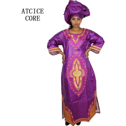 African dresses for women fashion design new african bazin embroidery design dress long dress A177