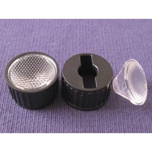 #ZOS-20 Led Lens Sets, Lens Diameter: 20mm, With Holder Size: 22.3X13.5mm, 120 degree, PMMA materials, Bead surface