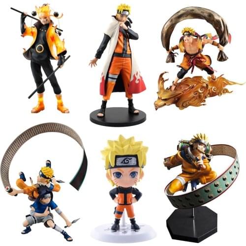 Naruto Shippuden Figure Action Figurine Anime Model Uzumaki Naruto Kurama Statue Collectible Doll Gift Figma Toys For Children