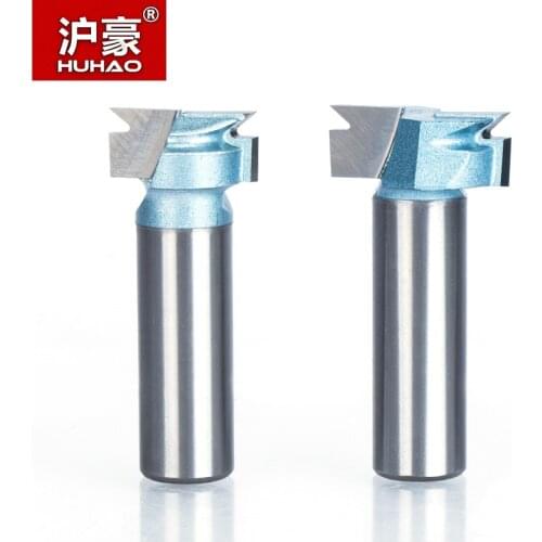 HUHAO 1pc 1/2" Shank Dovetail Milling Cutter Industrial Grade 2 Flute Router Bits For Wood Woodworking Tool Milling Cutter