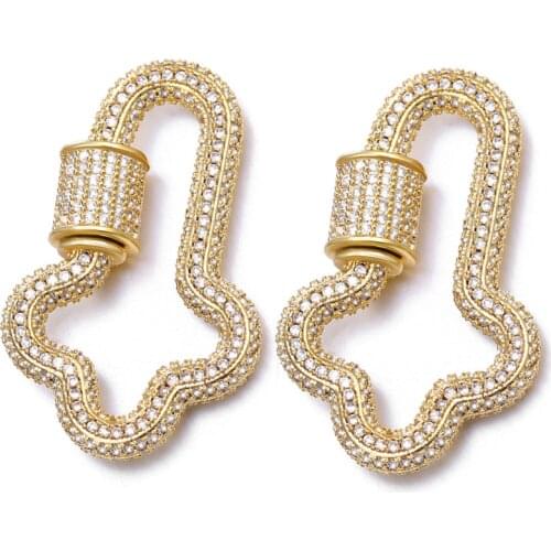 Juya Clasps Accessories For DIY Jewelry Making Supplies Copper Cubic Zirconia Clasps For Handmade Woman Pearls Necklace Bracelet