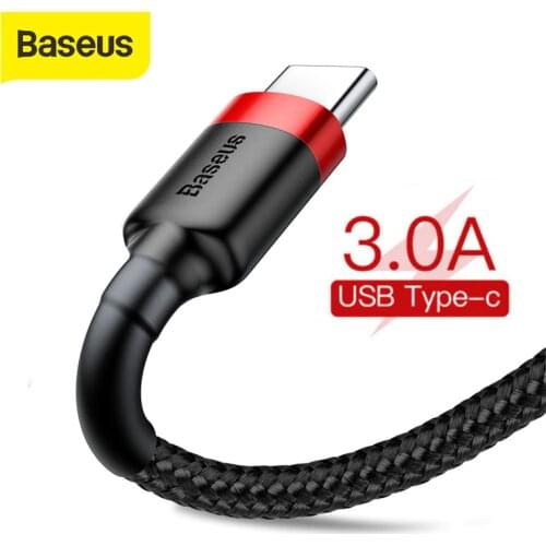 Baseus USB Type C Cable Fast Charge For Samsung for Huawei 3A 2A USB C Mobile Phone Data Cable Charging for USB Type-C Devices