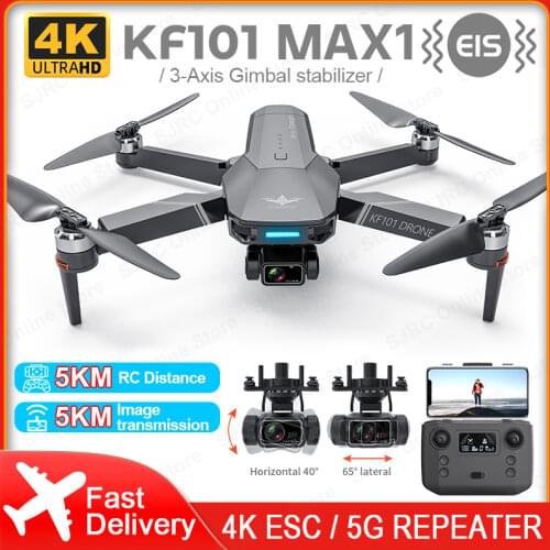 KF101 GPS Drone 4K Professional HD Camera 5G Wifi FPV Dron 3-Axis Gimabal Brushless Motor Foldable RC Quadcopter VS SG906 Max