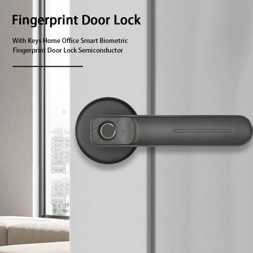 Easy Install With Keys USB Port Electric Smart Biometric Handle Hardware Safely Keyless Entry Fingerprint Door Lock Zinc Alloy
