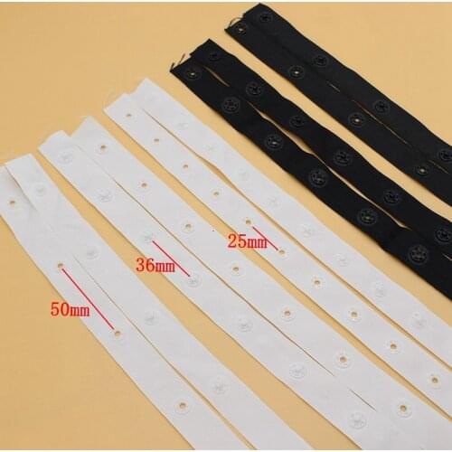 2/5yard/lot 18mm black white plastic snap button ribbon tape trim for garment tapes buttons bag sewing accessories scrapbooking