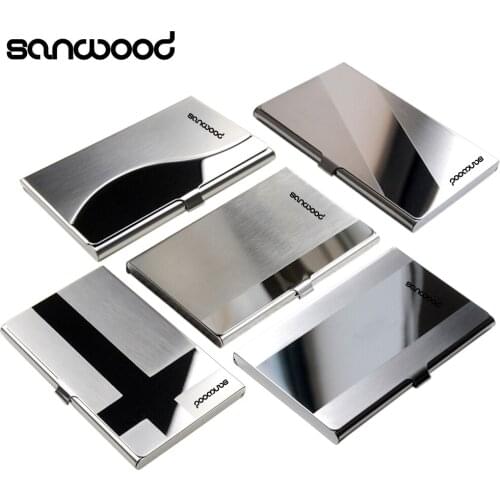 2016 New Arrival Waterproof Stainless Steel Case Pocket Box Business ID Credit Card Holder Cover Birthaday Gifts 9XYL