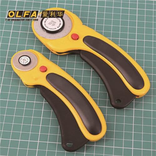 OLFA Deluxe Ergonomic Rotary Cutter RTY-1/DX RTY-2/DX RTY-3/DX Stainless Steel Blade OLFA RB60 RB28 PIB45 RB45