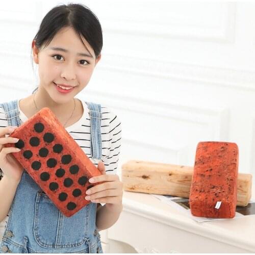 Halloween Gift Creative simulation brick head noon sleeping pillow simulation pillow plush toys office gifts