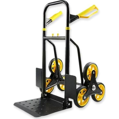 Stair Climber Hand Truck Moving Dolly, 440 Lbs Capacity Heavy-Duty Trolley Cart with Handle & Rubber Wheels
