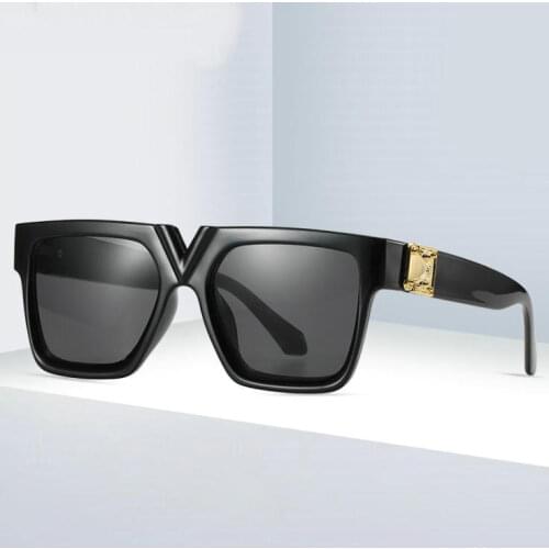 Men women Fashion White Big Square Sunglasses men Vintage 2021 Quality Black Gradient Sunglasses Oversized Ladies Brand Designer