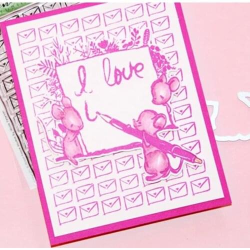 Teacher Mouse Is Writing Metal Cutting Dies And Coordinating Stamps For Scrapbooking Craft Die Cut Card Making Embossing Stencil