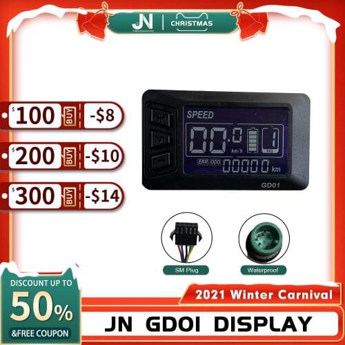 Ebike 36V 48V JN LCD GD01 Display SM Julet Waterproof For JN Controller 250W-3000W Elecrtic Bicycle Hub Motor Conversion Kits
