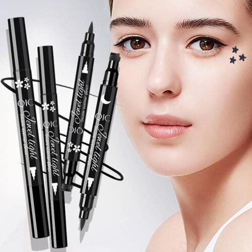 Waterproof Eyeliner Gel Long Lasting Double Head Liquid Eyeliner Pen Cosmetics Color Eyeliner Makeup Tools