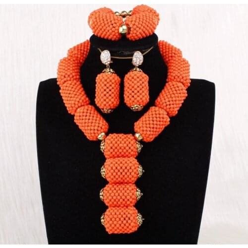 Dudo New Womens Costume Jewelry Set Orange or Purple Acrylic Jewellery Set Indian bridal Necklace Set Free Shipping 2019 Fashion