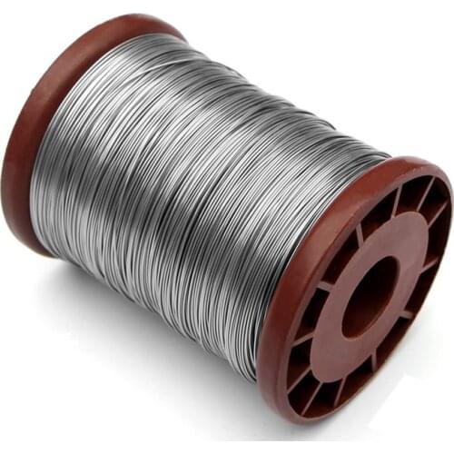 1 roll of stainless steel wire Stainless steel honeycomb frame steel wire Honeycomb frame fixing wire Beekeeping tools