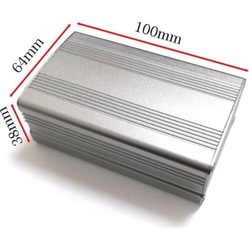 1PC Aluminum Enclosure Box Power Battery Shell Chassis Cover Desktop Case DIY 64*38*100mm wholesale price