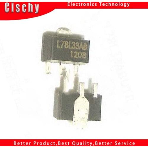 10PCS L78L33ABUTR 3.3V .1A SOT-89 L78L33ABU 78L3 L78L33A 78L33 L78L33 78L33A