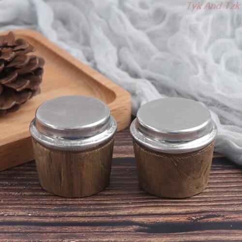 2Pcs 40mm Bottom Diameter Wood Thermos Bottle Cork Plug Lid Stopper Kettle Parts
