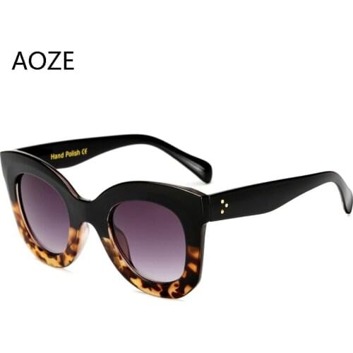 2020 Luxury Vintage cat eyes sunglasses Women High Quality Fashion Leopard Sexy Ladies Eyewears UV400 Goggles Oval Glasses