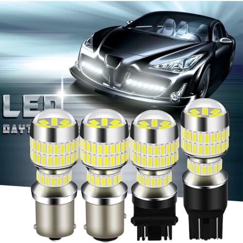 2x Canbus Error Free P21W BAY15D LED Bulb WY21W 7440 T25 3156 3157 Backup Reverse Light For BMW E36 E46 E34 X3 X5 E53 3/5
