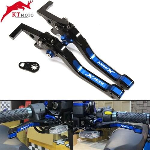 3D Rhombus Parking Brake Levers For YAMAHA XMAX 250 300 125 400 X-MAX 2017-2022 Motorcycle Brake Clutch Automatic Lock Levers