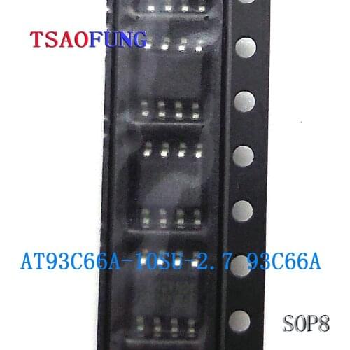5Pieces AT93C66A-10SU-2.7 93C66A SOP8 Integrated Circuits Electronic Components
