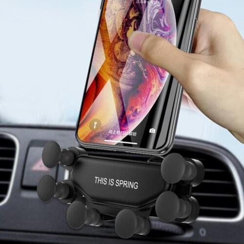 Car Phone Holder Auto Shrink Gravity Car Holder For Phone In Car Air Vent Mount Mobile Phone Holder GPS Stand For All Phones