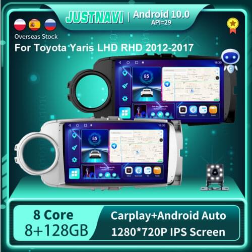6G 128G Android 10.0 Car Radio Player For Toyota Yaris LHD RHD 2012-2017 GPS Stereo DSP Carplay WIFI Auto universal No 2 din DVD