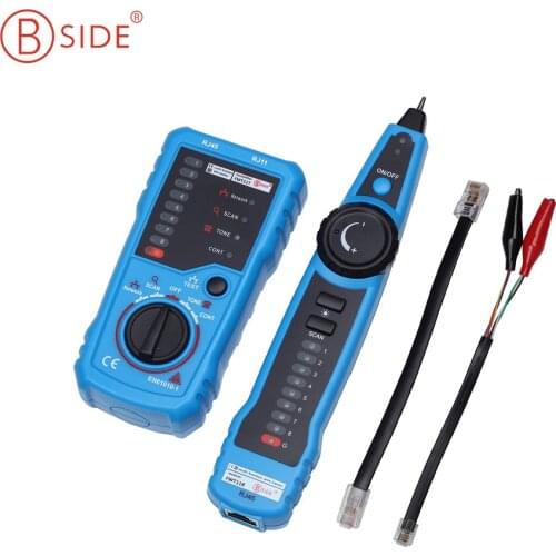 Bside RJ45 Tester Anti-Interference LAN Tester Telephone Wire Network Tracker FWT11 Cable Tester Detector Line Finder