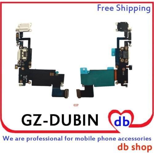 DHL For iPhone 6S Plus 6sp Head Jack Audio Charger Flex Cable USB Charging Dock Connector Microphone Wifi Antenn Flex Ribbon