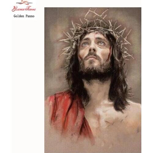 Golden Panno Full Square Diamond 5D DIY Diamond Painting religiou Embroidery Cross Stitch Rhinestone Mosaic Painting Home Decor8