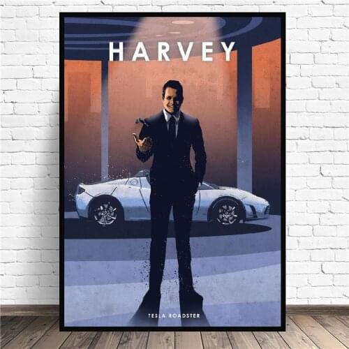 Harvey Canvas Painting Movie Car Art Print Poster Picture Wall Modern Minimalist Bedroom Living Room Decoration