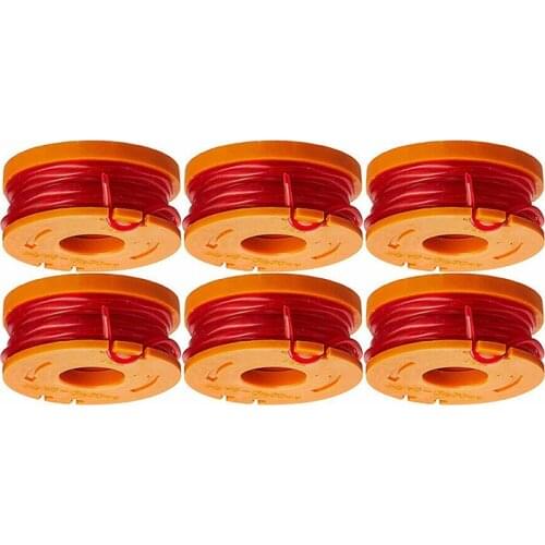 6Pcs Nylon Line String Trimmer Replacement Mower Spool Brush Bump Spool Cutter Line Garden Tool Grass Mower Parts For WORX