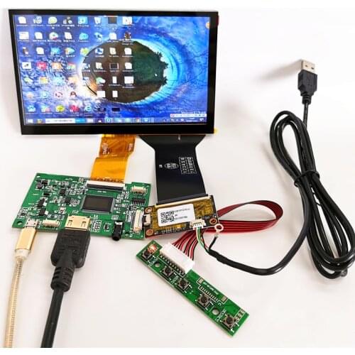 7 inch display capacitive touch module kit 1024x600 IPS HDMI LCD Module Linux/android /win7 8 10 Raspberry Pi 3 10 point touch