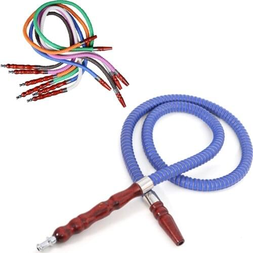 2pcs Leather Hookah Hose 100cm Length Wooden Shisha Tube Mouth Smoking Chicha Cigarette Pipe Tool Smoke Accessories Grinder