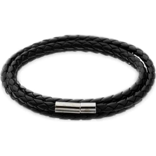 Mens Multilayer Weave Twisted Bracelet Retro Black Coffee Color PU Leather Wristband Bangle Male Fashion Wild Charm Bracelet