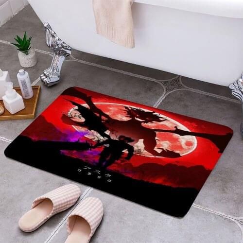 Asta Black Clover Cheaper Anti-slip Modern Area Rugs Living Room Balcony Bathroom Printed Carpet Doormat Hallway Bath Mat