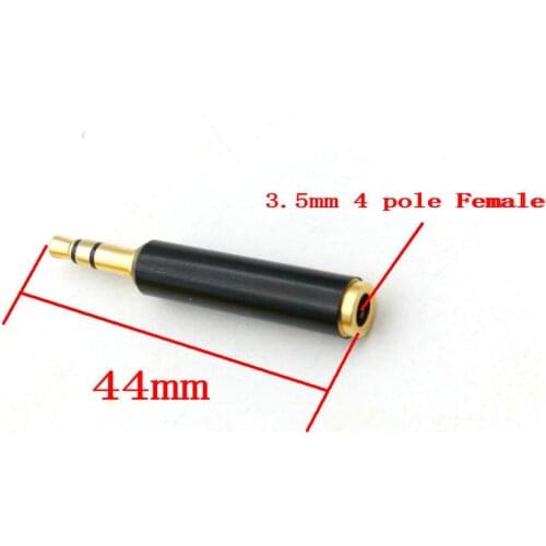 New 3.5mm TRS Male to Female TRRS Audio Stereo Connector 3.5mm 3 pole Male to 3.5mm 4 pole Female