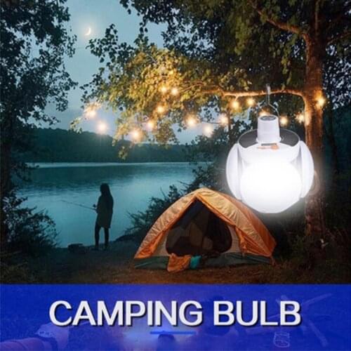 Newly LED Solar Folding Football Light with Hanging Hook Deformable Hanging Night Light for Home Office Tent Car