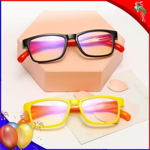 Teens Glasses Kids Blue Light Block Youth Frame Anti Reflective Protective Optical Lens Gaming Boy Girls Square Eyeglasses UV