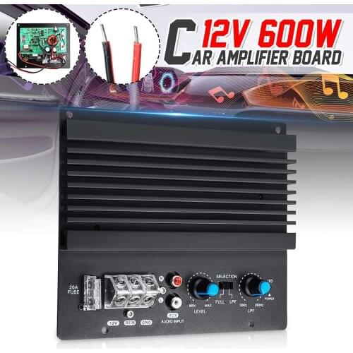 12V 600W Mono Power Amplifier Board Car Audio Powerful Bass Subwoofer Amplifier Board Player Automotive Amplifier Module