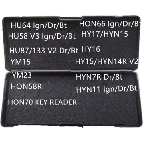 Genuine LiShi 2 in 1 Tool Locksmith Tools HU64 HU58 HU87 YM15 YM23 HON58R HON66 HON70 HYN11 HY15 HYN7R HY16 HY17