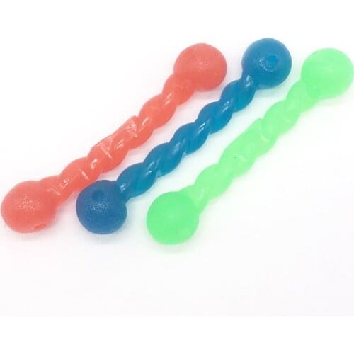 Rubber Chew Toys Dog Toy Pet Soft Rubber Twist Rod Dog Teeth Bite Toys Fuuny Pet Supplies