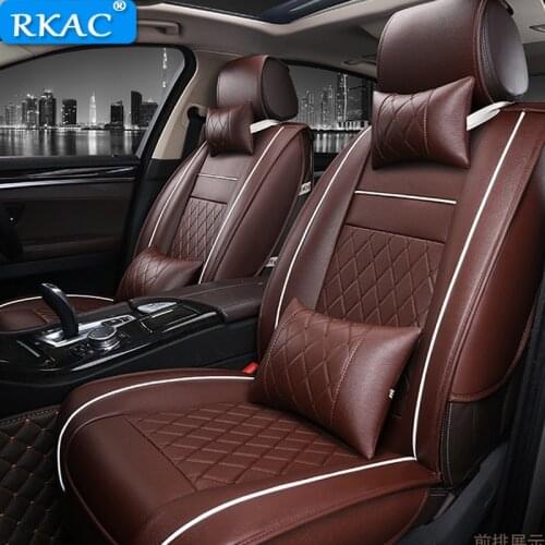 RKAC Car Seat Covers PU Leather Auto Front back Seat Covers for for Volvo C30 S40 S60L S80L V40 V60 XC60 XC90 Accessories