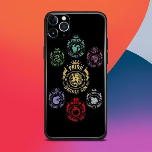Seven deadly sins symbol Nanatsu no Taizai For iPhone se 6s 7 8 plus x xr xs 11 12 mini pro max silicone phone case cover shell