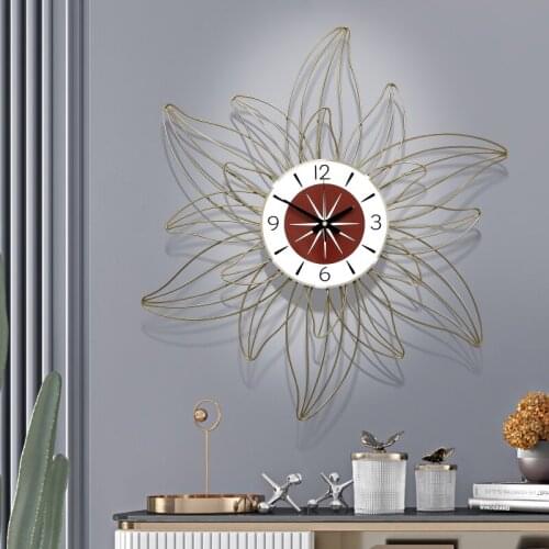 Nordic creative living room fashion wall clock bedroom household wall watch modern minimalist personality atmospheric clock
