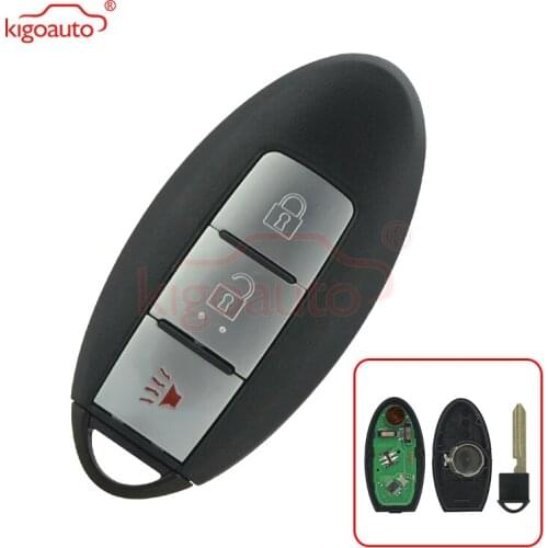 Kigoauto KR55WK49622 Smart Key 3 Button 315mhz ID46-PCF7952 chip keyless go for Nissan 370Z key 2009 -2019