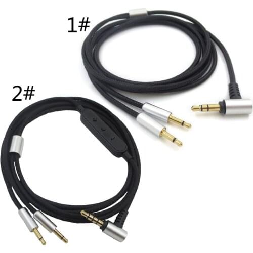 Replacement 3.5mm to 2.5mm Earphone Cable for Sennheiser- HD202 HD477 HD497 Headset Audios Cord with Tuning Function