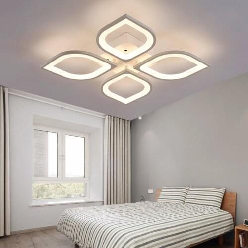 Modern Acrylic Led Ceiling Chandelier With Remote Control Living Room Bedroom Lamp Light Fixtures Decoration Home Lighting